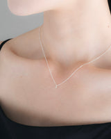 "Diamond" chain necklace(SILVER)