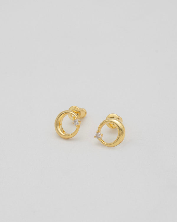 "Moon" diamond pierce(GOLD)