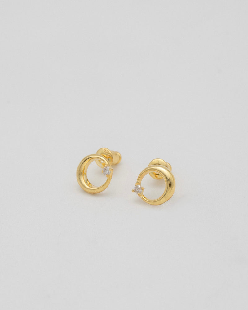 "Moon" diamond pierce(GOLD)