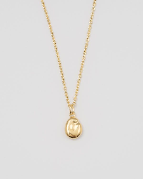 "Bean" charm necklace (GOLD)