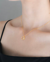 "Moon" diamond necklace(GOLD)