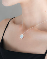 "Birth season" necklace (SILVE/SKY BLUE TOPAZ)