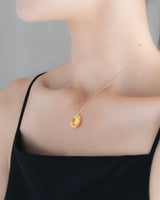 "Birth season" necklace(GOLD/CITRINE)