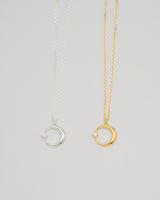 "Moon" diamond necklace(GOLD)