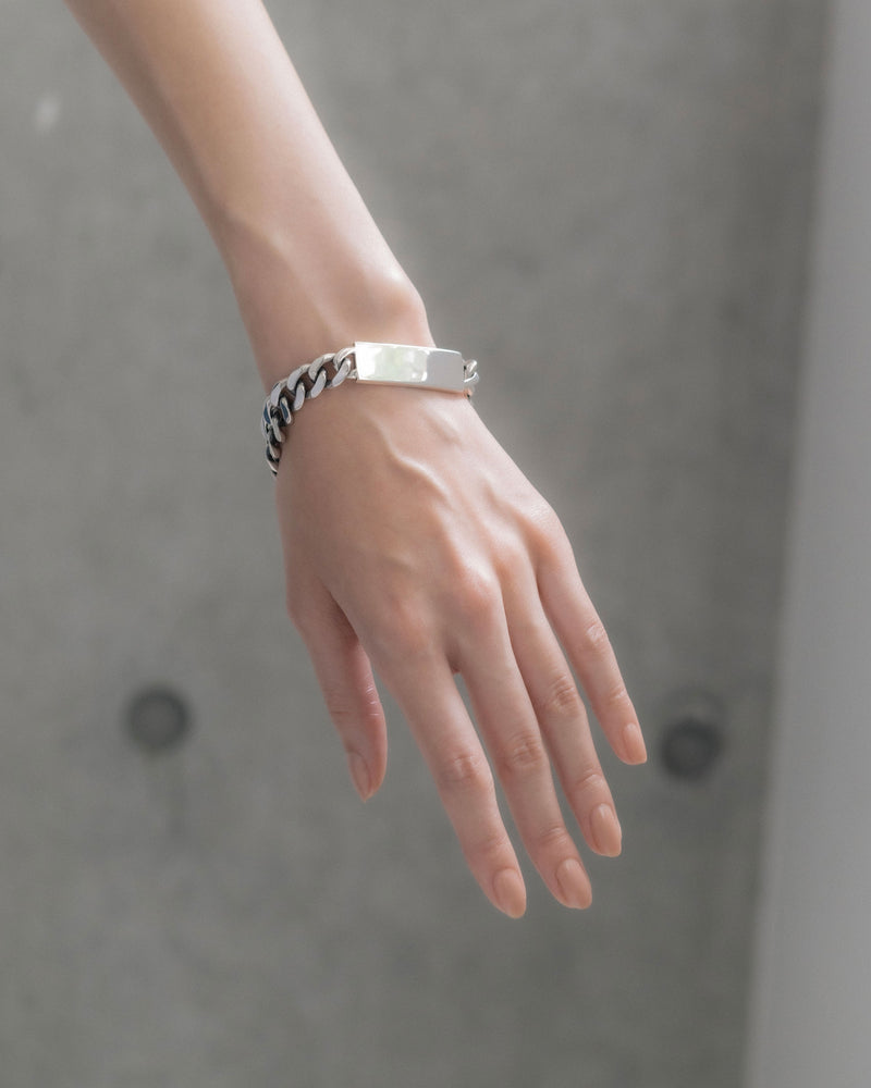 "Chain" plate bracelet(SILVER)