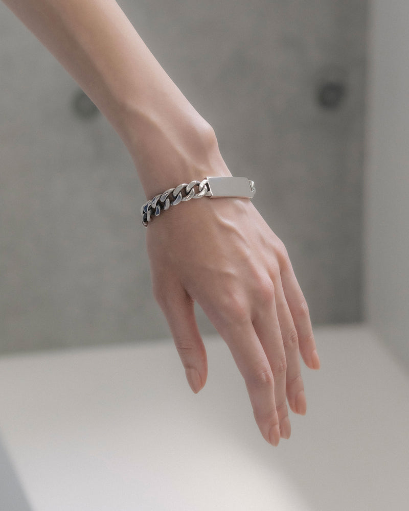 "Chain" plate bracelet(SILVER)