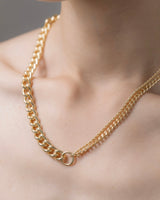 "Chain" dauality necklace(GOLD)