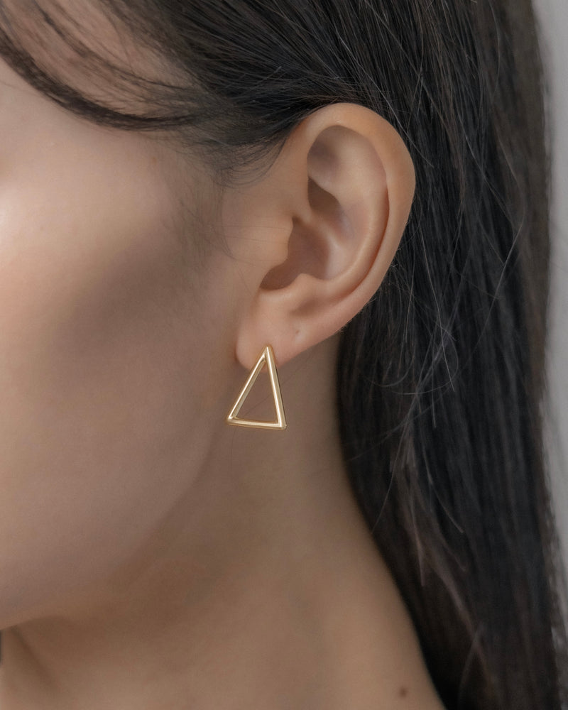 "Triangle" open pierce(GOLD/両耳用)