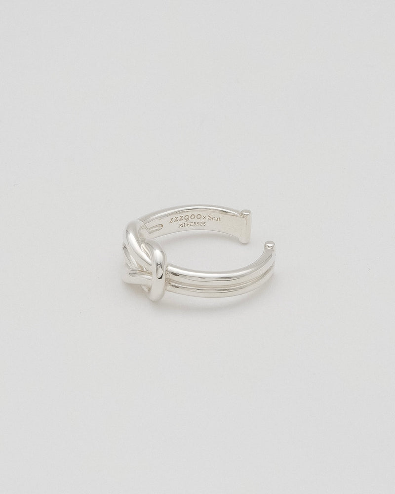 2024.11.22.Fri.21:00〜【zzzgoo×Scat】Square knot ring (SILVER)