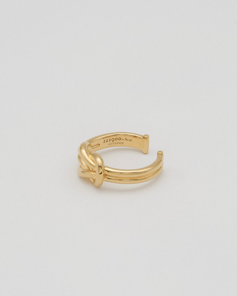 2024.11.22.Fri.21:00〜【zzzgoo×Scat】Square knot ring (GOLD)