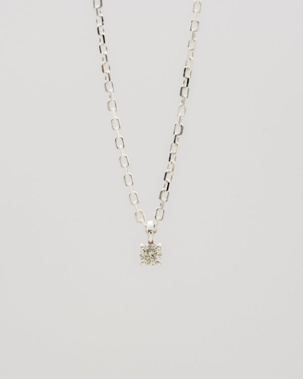 "Diamond" chain necklace(SILVER)