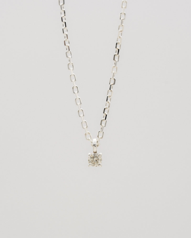 "Diamond" chain necklace(SILVER)