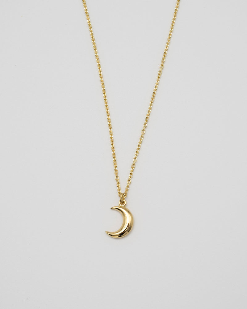 "Moon" charm necklace(GOLD)