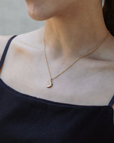 "Moon" charm necklace(GOLD)