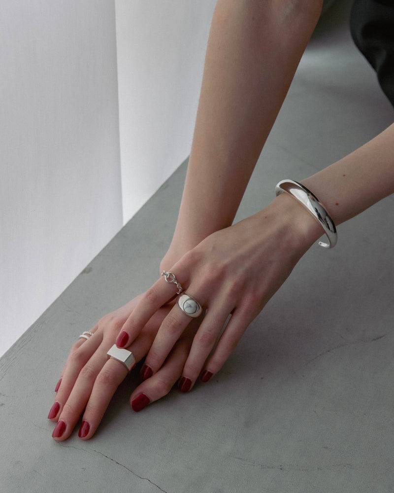 "Proto" volume bangle (SILVER)