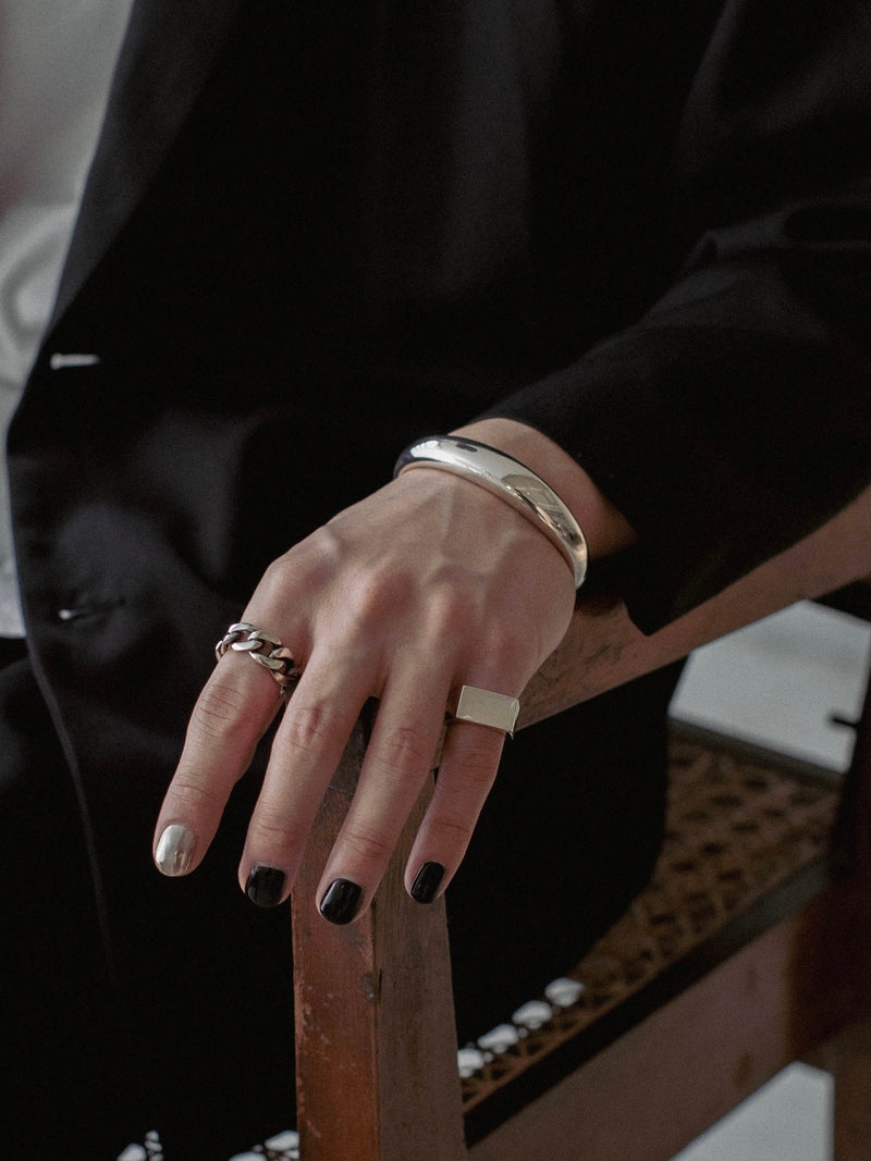 "Proto" volume bangle (SILVER)