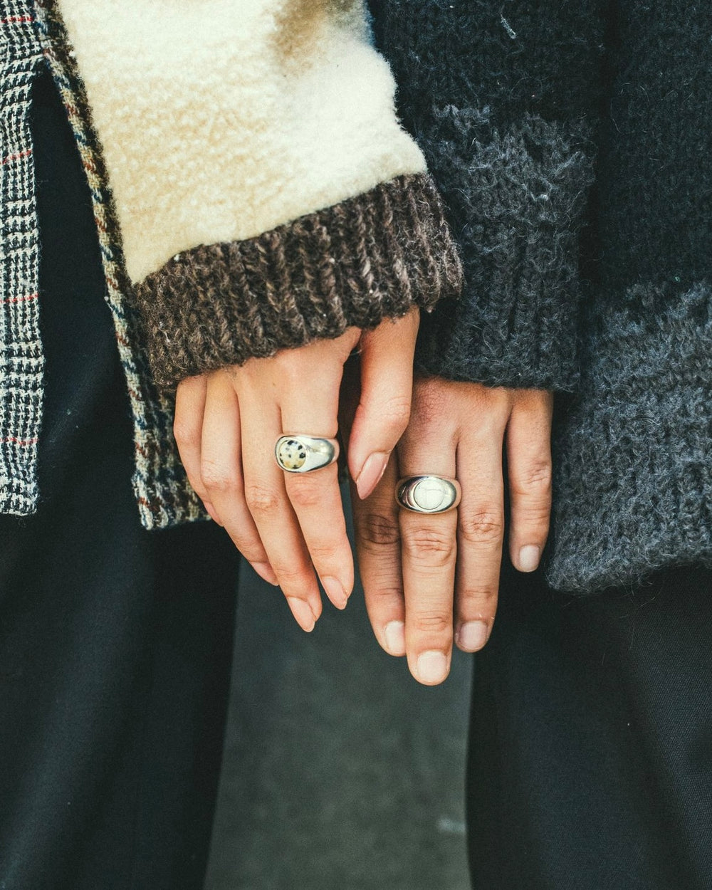 【Scat  stone ring】(marble)天然石リング　シルバーリング Stone