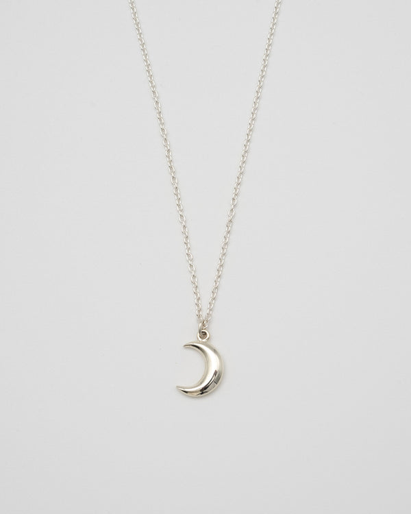 "Moon" charm necklace(SILVER)