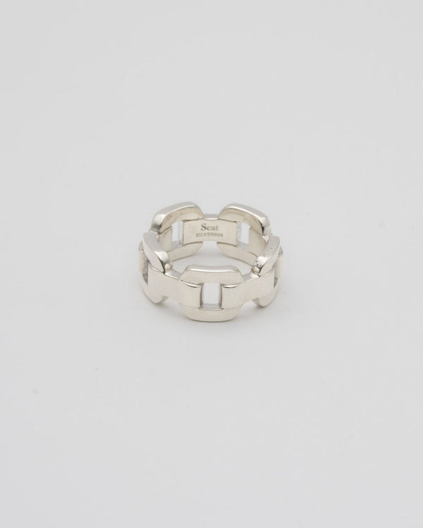 "Chain" link ring(SILVER)