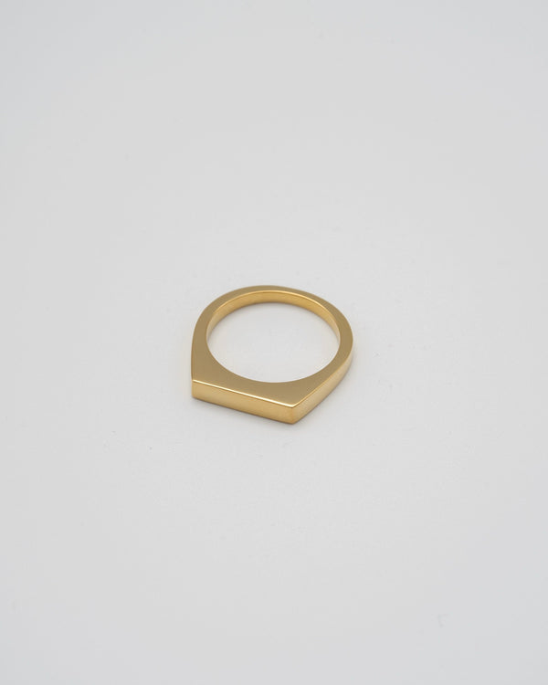 【旧ロゴ】"Proto" signet  thin ring(GOLD)