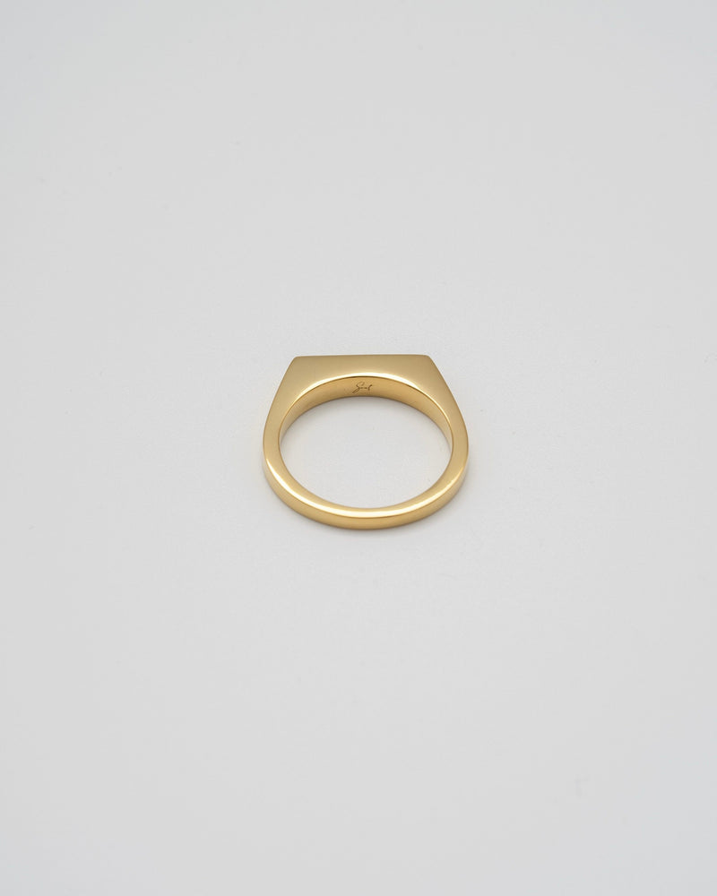 【旧ロゴ】"Proto" signet  thin ring(GOLD)