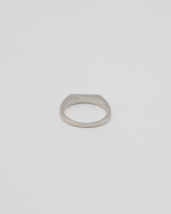 "Proto" signet  thin ring(PLATINUM)