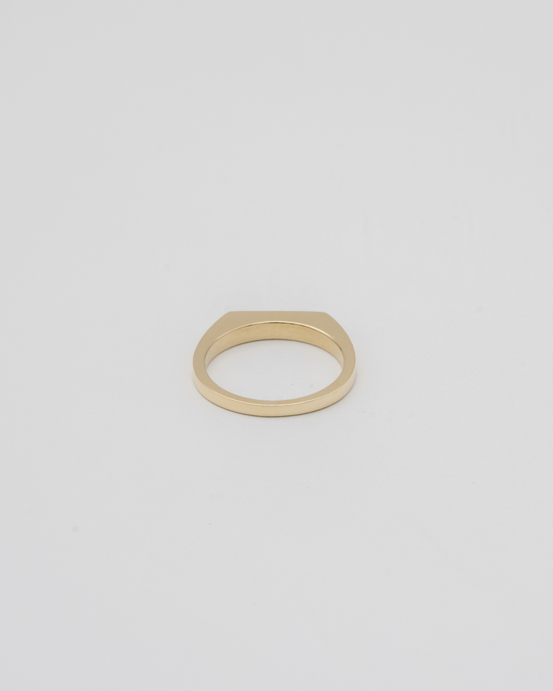 "Proto" signet  thin ring(GOLD)