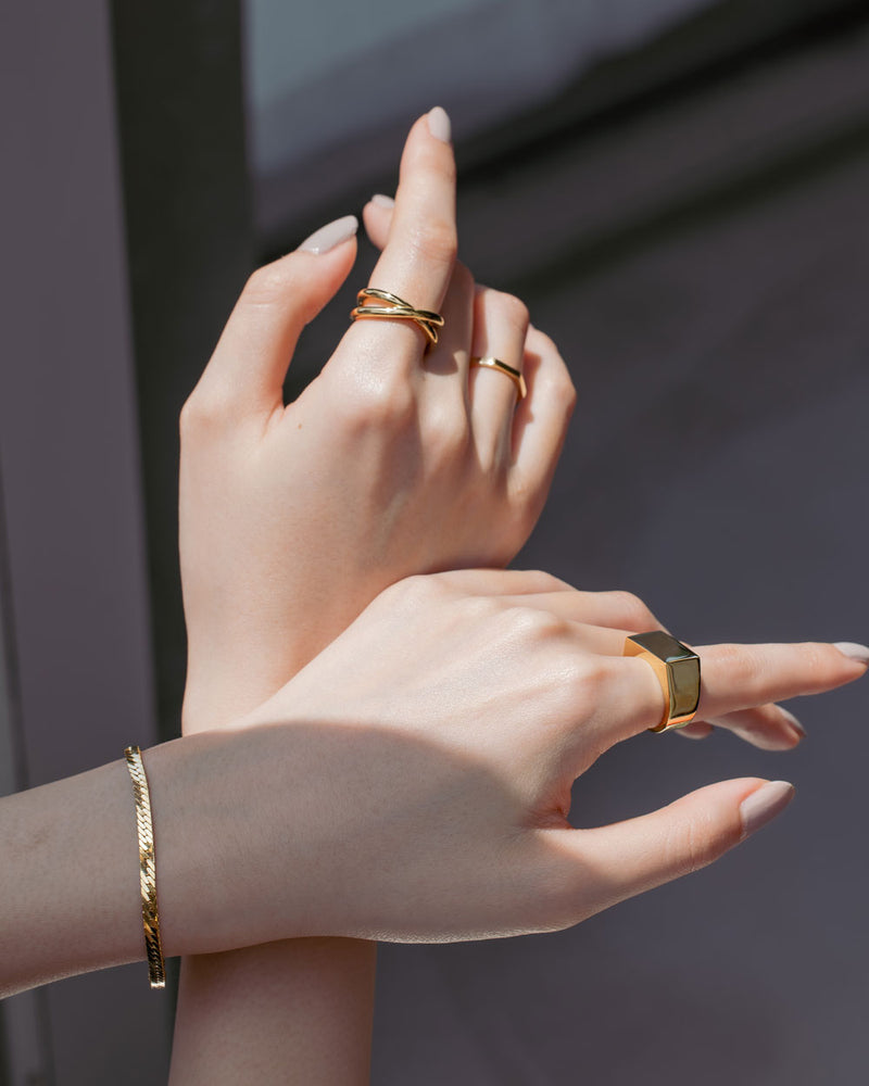 "Cross" ring(GOLD)