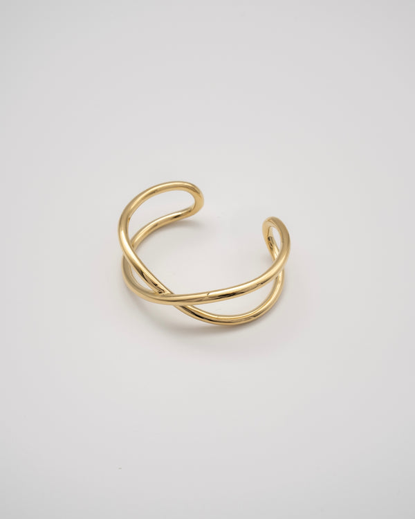 "Cross" bangle (GOLD）