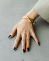 "Cross" bangle (GOLD）