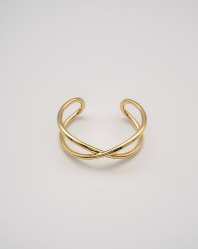 "Cross" bangle (GOLD）