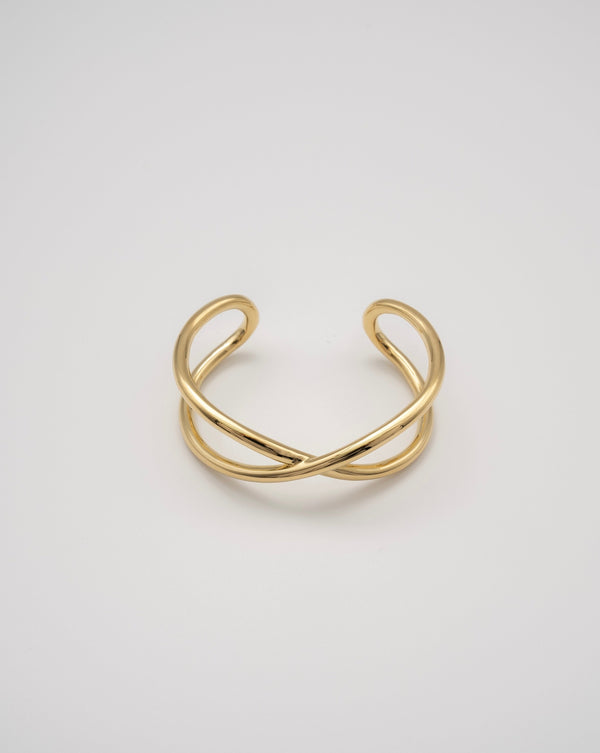 "Cross" bangle (GOLD）