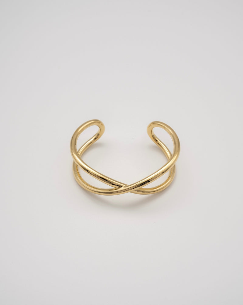"Cross" bangle (GOLD）