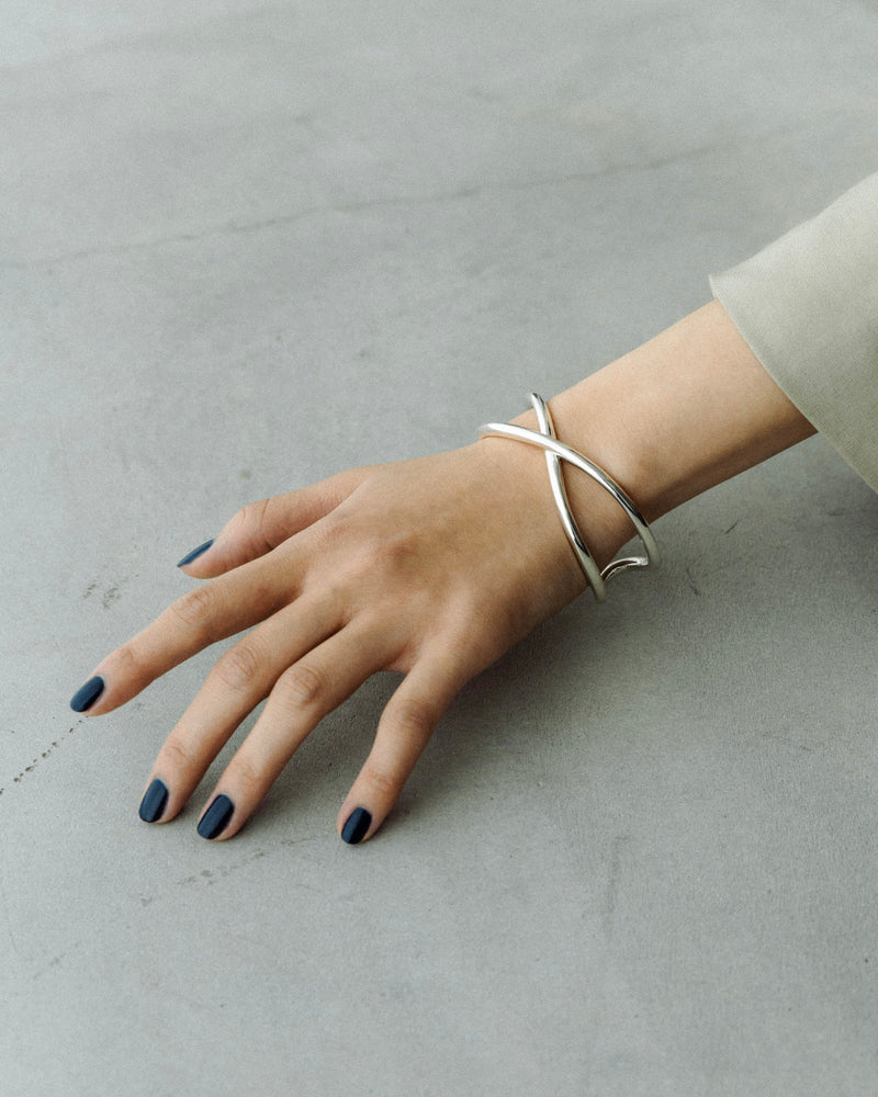 "Cross" bangle (SILVER)
