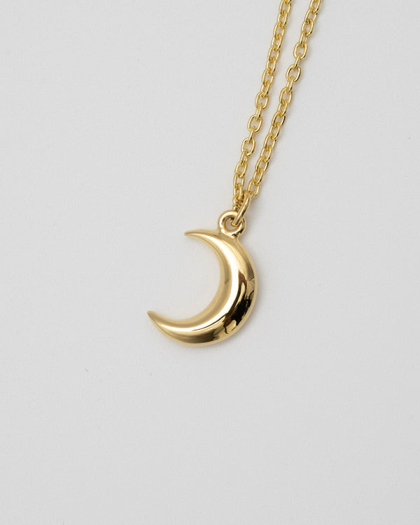 "Moon" charm necklace(GOLD)