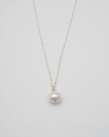 "Pearl" charm necklace(SILVER)