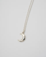 "Moon" charm necklace(SILVER)